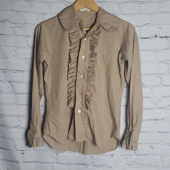 Gant For Woman Tan Longsleeve Blouse - Picture 1 of 6